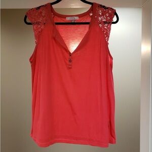 Lascana for Venus Large Coral Pink Tank Top